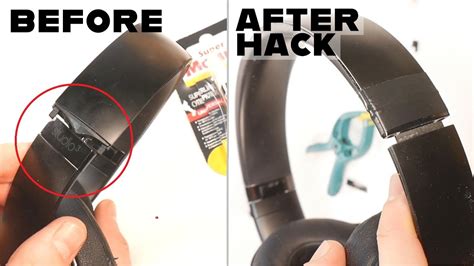 broken plastic headphones band